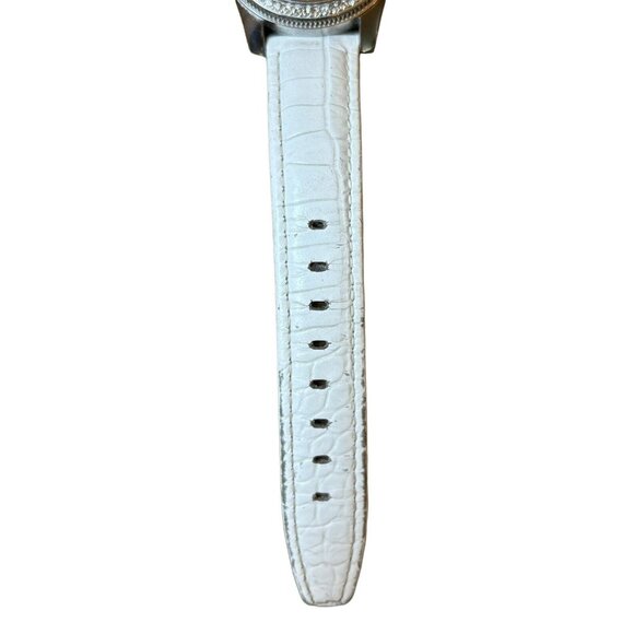 Tommy Bahama TB2128 Women's Sparkling Stones Bezel‎ White Dial Leather Watch - Picture 5 of 10